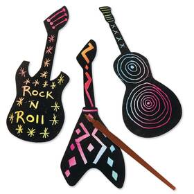 Ce4667 S&s Worldwide Scratch Artist Guitar Shapes Cardstock Acoustic And 7 To 9 Inches Assorted Ce4667 S&s Worldwide Scratch Artist Guitar Shapes Cardstock Acoustic And 7 To 9 Inches Assorted