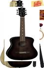Saf-art-vintage-combo-std Luna Guitars Safari Artist Vintage Travel Guitar Bundle With Gig