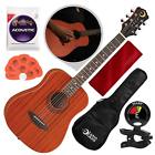Saf Mus Mah Luna Safari Muse Mahogany Travel Acoustic Guitar With 096259937747