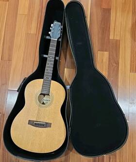 Lf-900 Samick Mahogany And Rosewood Acoustic Guitar 1 3/4 Size Satin Finish Beautiful