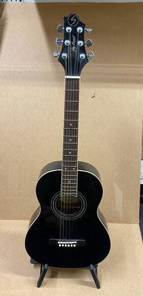 St6-1bk Samick St6-01 Greg Bennett 6-string Acoustic Guitar Black Free Shipping