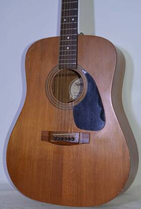 Sw005 Samick Acoustic Guitar Good Condition Pro Setup New Soft Case