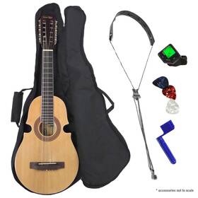 Santa Rosa 764565171062 Cuatro Deluxe Puerto Rican 10 String Kit Puertorriqueno Kq200k