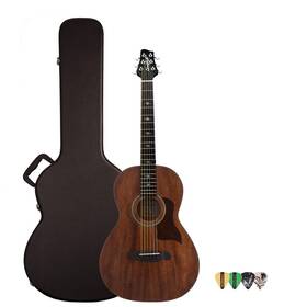 Sawtooth 811501046301 Mahogany Series Solid Top Acoustic-electric Parlor Guitar With Hard