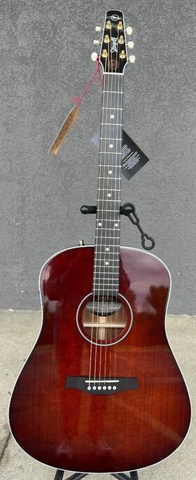 051939 Seagull 51939 6 String Acoustic Guitar Right Burnt Umber Full
