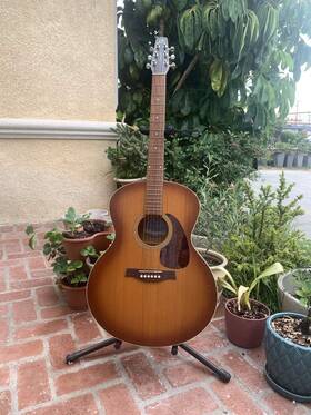 Seagull 623501032914 Entourage Mini Jumbo Acoustic Guitar - Rustic Burst