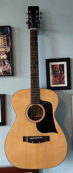 319.1272200 Sears Dreadnought Acoustic Guitar Natural 6 String Right-handed
