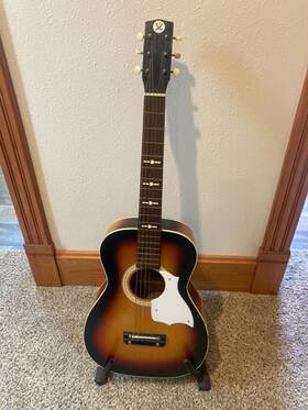 319.12020300 Sears & Roebuck Vintage Stella Harmony Silvertone Parlor Acoustic Guitar