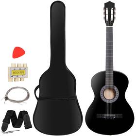 Y01-1208-2 Segawe #luxusmachine Wooden Acoustic Black Guitar 38 Inch Full Size Adult Kids With Case And Pick Accessorie