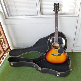 Fg-10-vs Sepia Crue Fg-10/vs Sunburst Acoustic Guitar Right Hand Clean Looks Works Used