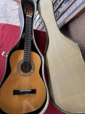 S-10n Seville Acoustic Guitar With Case Good