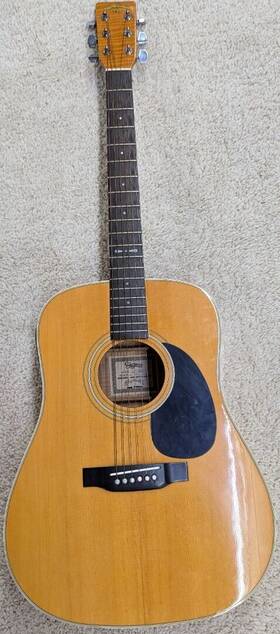 Dt-4n Sigma Model Solid Spruce Top Dreadnought Acoustic Guitar With Hardshell Case