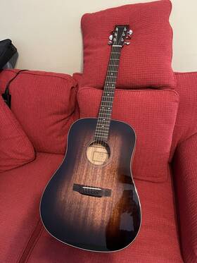 Sd15shb Sigma Acoustic Guitar Shadow-vintage Mahogany Beauty-set Up Ready Rare