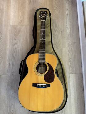 Sc-t170 Silver Creek Rare 2009 Auditorium Acoustic Guitar Natural Gloss Solid