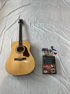 Sd-20 Silvertone 792533952115 Pro Series Acoustic Guitar - Natural Finish Great Condition