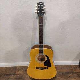 Ca1300 Silvertone Pro Series Folk Acoustic Guitar