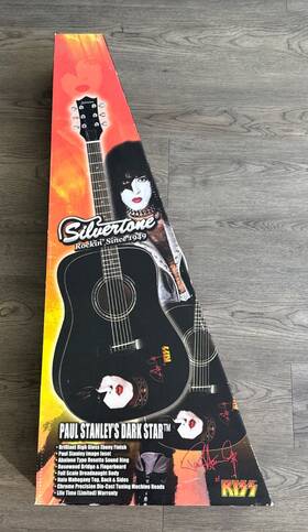 Ps-d1 Silvertone Paul Stanley Kiss Dark Star Acoustic Guitar