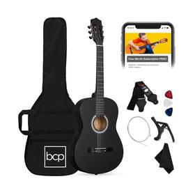 Sky 885845943213 Best Choice Products 38in Beginner All Wood Acoustic Guitar Starter Kit With Gig