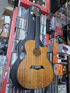 Lg-09 Smiger Acoustic Electric Guitar With Hard Carry Case Free Shipping