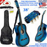 Smrtxch38 Tune Beginner All Wood Acoustic Guitar Full Size Starter Kit