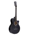 So-069-ra090-bk Ammoon New Cool Acoustic Guitar Black String Full Size Adult