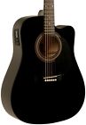 So-069-ra090d-cebk Rogue Dreadnought Cutaway Guitar Black 888365310985