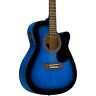 So-069-ra090t-cebl Rogue Concert Cutaway Guitar Blue Burst 656238042307