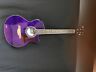 Solo Acoustic Cutaway Guitar With Eq Tuner Purple New In