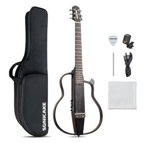 Sonicake 843037102596 Travel Guitar Portable Acoustic-electric Kit Solid Mahogany
