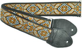 Souldier Gs0090bk04bk Custom Acoustic Guitar Strap Burnt Orange Gray Black