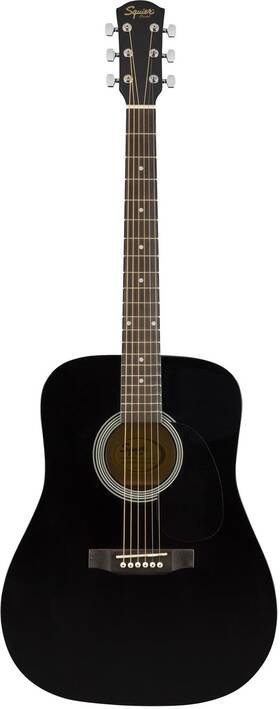 Sa-150 Squier 840262237000 Dreadnought Acoustic Guitar Black