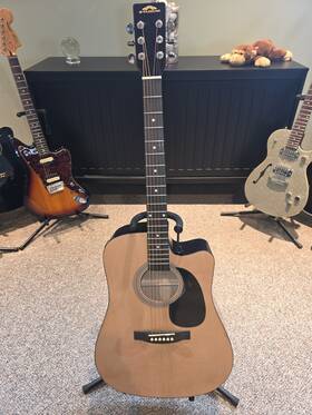 St-sg-200nceq Stadium Acoustic Cutaway Electric Guitar
