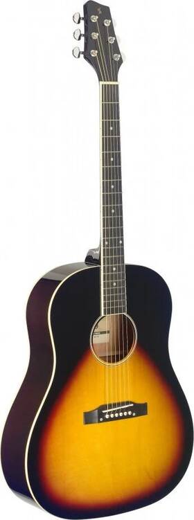 Sa35 Stagg 882030244001 Slope Shoulder Dreadnought Guitar Sunburst