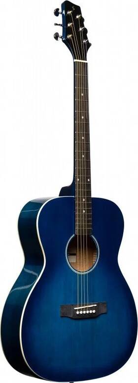Sa35 Stagg 882030244070 Auditorium Guitar With Basswood Top Blue