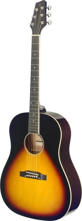 Sa35 Stagg 882030244278 Slope Shoulder Dreadnought Guitar Sunburst Lefthanded Model