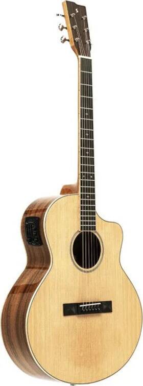 Sa45 Stagg 882030273452 Orchestra Cutaway Acoustic-electric Guitar With Spruce Top 45 Series