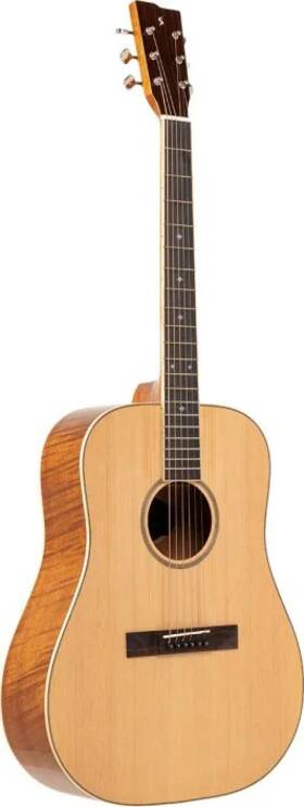 Sa45 Stagg 882030284175 Dread Ac Gt Spruce.flamed Maho