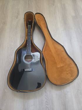 Sw203ce-bk Stagg Handmade Western Guitar Mod