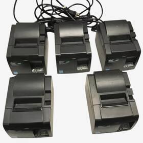 Tsp100ii Star 143iiu Lot Of 5 Micronics Futureprnt Usb Receipt Printers Square