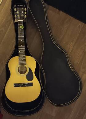 Ssg-1 Suzuki Ssg1 Natural Finish 1/2 Size Student Or Travel Acoustic Guitar