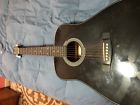Sw115deb Samick Acoustic Electric Guitar Black