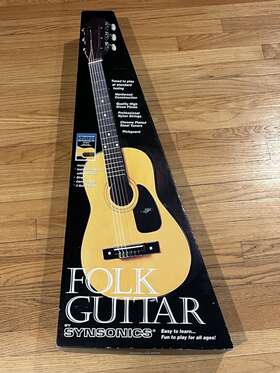 Synsonics 019239000088 Acoustic Folk Guitar 36 Inch With Protective Carrying Gig Bag And Original Box