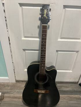 Es-31c Takamine Jasmine Black Guitar