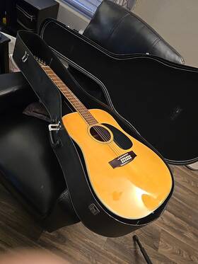Takamine Es612 Jasmine 12 String Guitar By With Case. Great Playing Built In Pickup