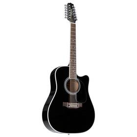 Jtakef381sc Takamine Legacy Jef381sc Dreadnought 12-string Acoustic-electric Guitar - Black