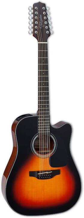 Takamine Takgd30ce12bsb Gd30ce-12 Acoustic Guitar Brown Sunburst