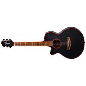 Takamine Takgf49celhcb Gf49ce-lh-cb Left-handed Acoustic-electric Guitar Cosmic Black Sparkle