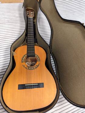 70-80s Tanara Classical Parlor Acoustic Guitar S101n Vintage With Hard Case