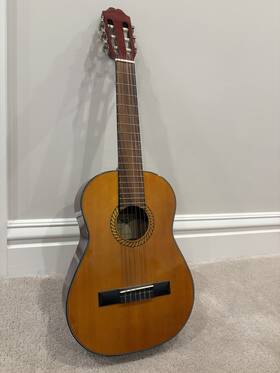 So069ra090d12na Tanara Model Tc-12nt Acoustic Guitar Small Used With Case