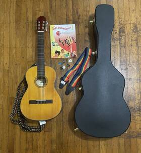 Tc-31nt Tanara Kid Acoustic Guitar Set With Learning Materials Music Stand And Accessories